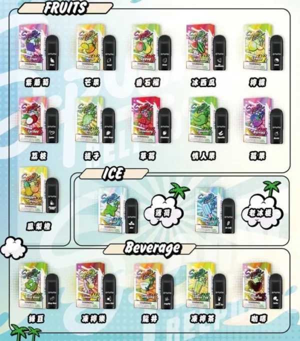 SPUMY新冰熊五代煙彈 思邦迷霧化彈 適用四五六代主機|夏日必備爆冰霧化彈