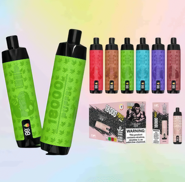 BANGKlNG 18000 皮套带屏電子煙｜18000口超長續航 水果風味爆棚 台灣現貨正品
