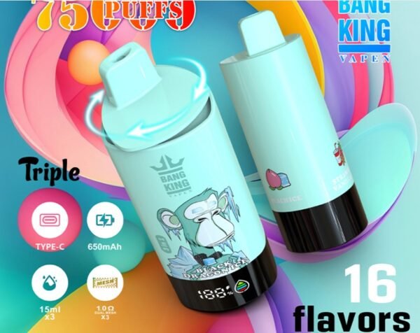 Bang 85000口 DSK058 一次性電子煙 – 三合一風味超大容量，85000口暢抽不停！Bang 電子煙新品推薦，夏季派對解癮首選