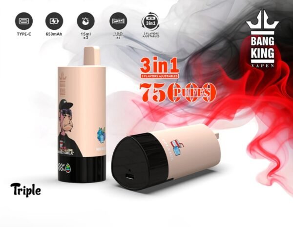 Bang 85000口 DSK058 一次性電子煙 – 三合一風味超大容量，85000口暢抽不停！Bang 電子煙新品推薦，夏季派對解癮首選