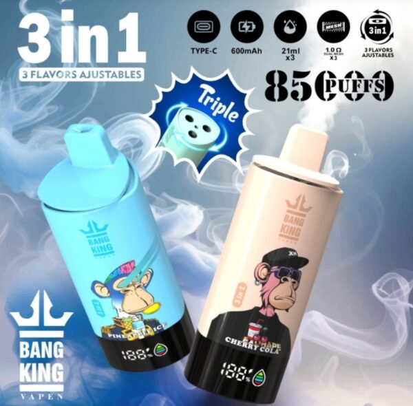 Bang 85000口 DSK058 一次性電子煙 – 三合一風味超大容量，85000口暢抽不停！Bang 電子煙新品推薦，夏季派對解癮首選