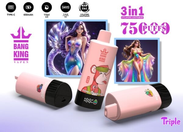 Bang 85000口 DSK058 一次性電子煙 – 三合一風味超大容量，85000口暢抽不停！Bang 電子煙新品推薦，夏季派對解癮首選