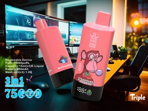 Bang 85000口 DSK058 一次性電子煙 – 三合一風味超大容量，85000口暢抽不停！Bang 電子煙新品推薦，夏季派對解癮首選
