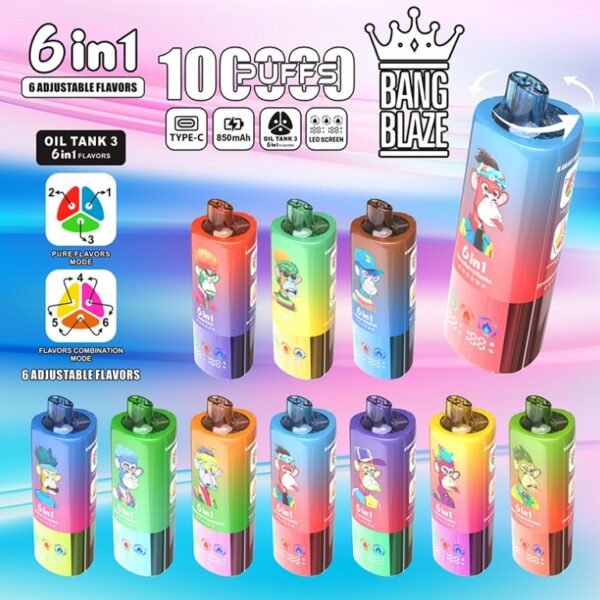 Bang Blaze 100K DSK055 一次性電子煙 台灣現貨 – 100000口超大容量6合一風味可充電 Bang Blaze 100K Bang Blaze 100K DSK055 一次性電子煙 台灣現貨 – 100000口超大容量6合一風味可充電一次性電子煙推薦 派對解癮神器