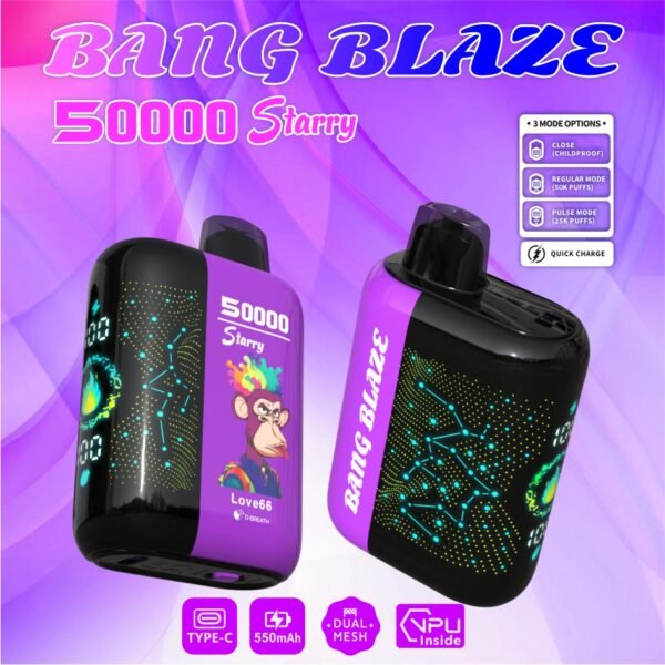 Bang Blaze 50000 星空 DSK053 一次性電子煙 台灣現貨 – 50000口超大容量星空風味可充電 (6) Bang Blaze 50000 星空 DSK053 一次性電子煙 台灣現貨