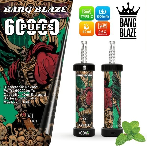 Bang Blaze 60000 Puffs DSK048 一次性電子煙 台灣現貨一次性電子煙推薦 派對解癮神器