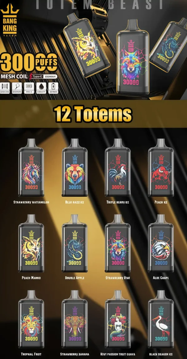 Bang King 30000口 DSK057 一次性電子煙 台灣現貨口超大容量風味豐富次性電子煙推薦