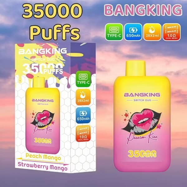 Bang King 35000 Puffs B35K DUO 一次性電子煙 台灣現貨一次性電子煙推薦