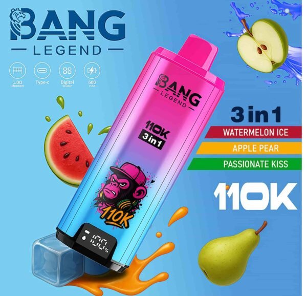 Bang Legend 110000口 110k 三种口味 三合一|一次性电子烟 |110k超大容量三合一风味