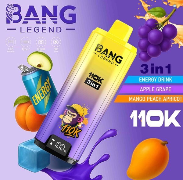Bang Legend 110000口 110k 三种口味 三合一|一次性电子烟 |110k超大容量三合一风味