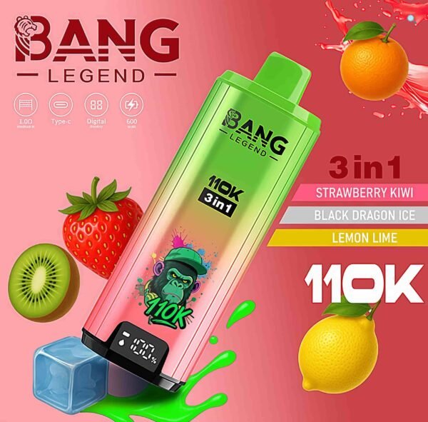 Bang Legend 110000口 110k 三种口味 三合一|一次性电子烟 |110k超大容量三合一风味