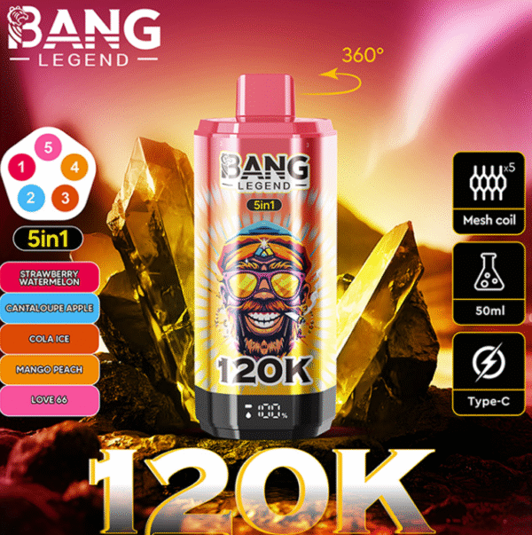 Bang Legend 120K DSK060 拋棄式電子煙 台灣 Bang Legend 120K DSK060 一次性電子煙 台灣現貨