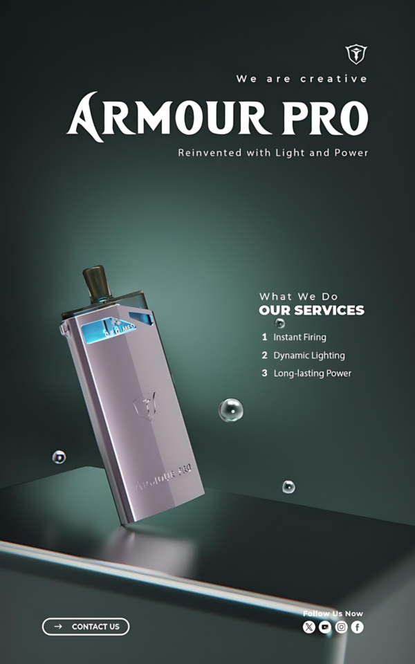 SAMURAI ARMOUR PRO 將軍鎧甲註油主機 發光小煙套裝 1500mAh