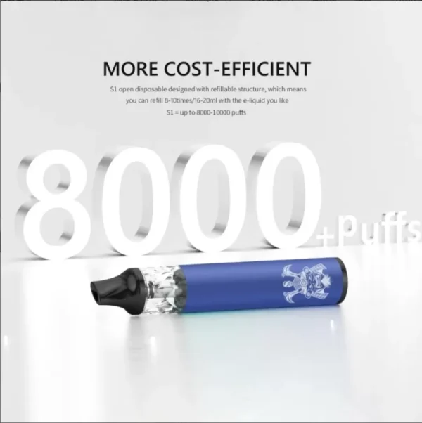 將軍S1 DISPOSABLE BARS 一次性註油電子煙主機 拋棄式電子煙 可重複註油 台灣電子煙批發