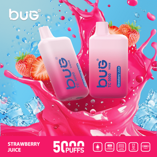 BUG-4TC 5000 拋棄式電子煙｜一次性電子煙推薦・高續航・穩定口感