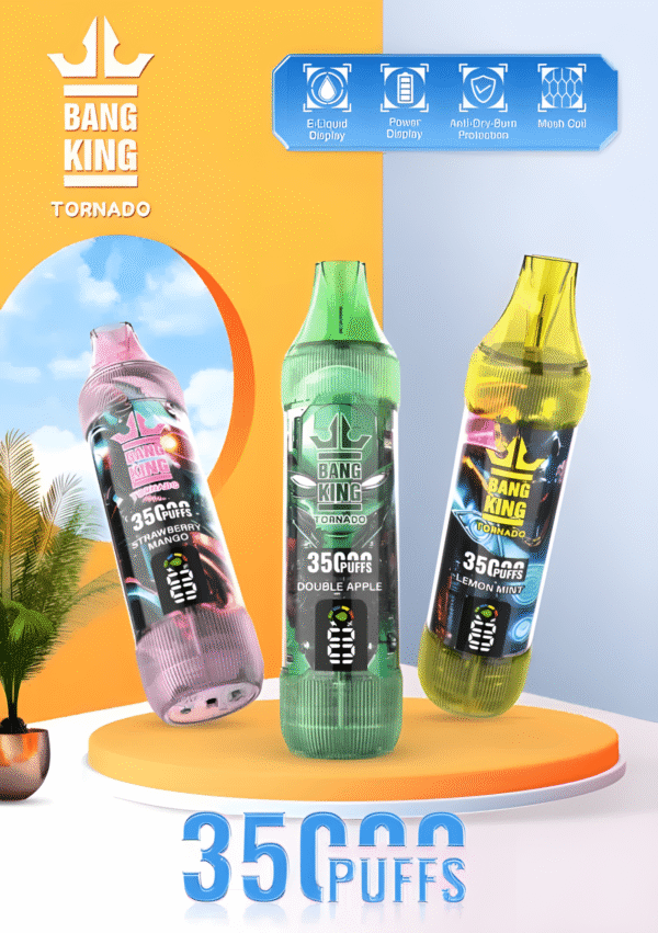 爆款推薦｜Bang King 35000 Puffs 一次性電子煙 — 長效之選