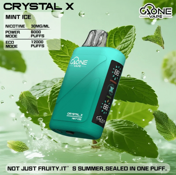 AONE Crystal X 水晶二代｜12000口一次性拋棄式電子煙・高續航新標準