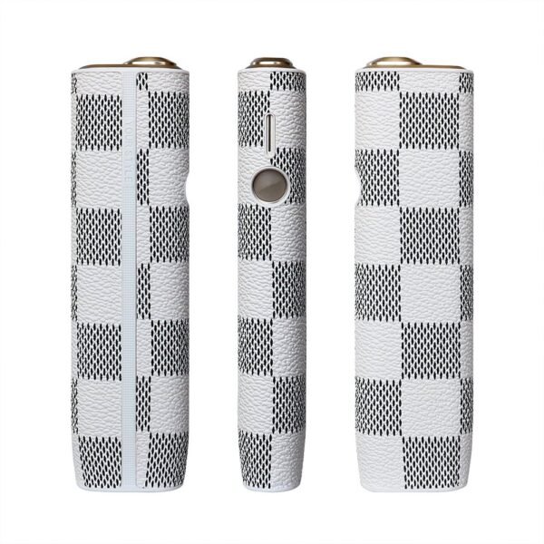 IQOS ILUMA ONE加熱煙機保护套 加热不燃烧保护皮套 棋盘格風格