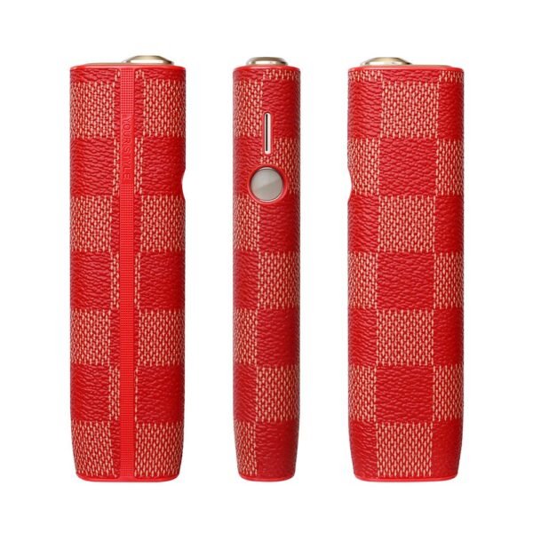 IQOS ILUMA ONE加熱煙機保护套 加热不燃烧保护皮套 棋盘格風格